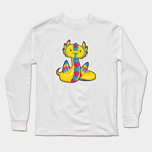 Cute pansexual Amphithere dragon Long Sleeve T-Shirt